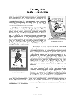 The Story of the Pacific Hockey League