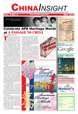 Celebrate APA Heritage Month at a Passage to China