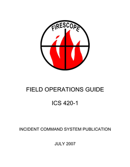Field Operations Guide Ics 420-1