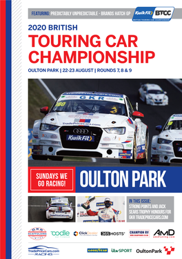 Oulton Park Programme.Qxp Layout 1 20/08/2020 14:17 Page 1