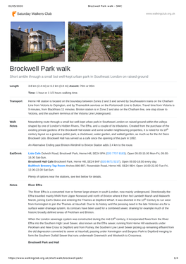 Brockwell Park Walk - SWC