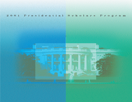 2001 Presidential Scholars Yearbook (PDF)