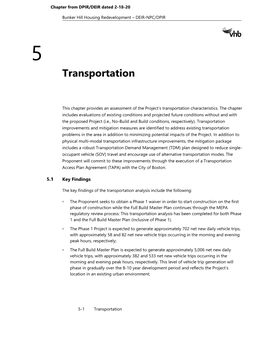 Transportation, Traffic and Parking