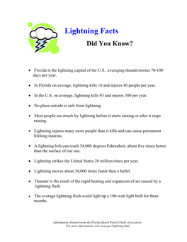 Lightning Facts