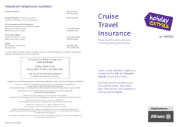 Cruise Travel Insurance