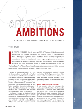 Advance Your Flying Skills with Aerobatics