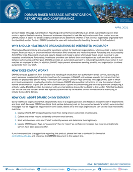 Domain-Based Message Authentication, Reporting