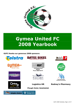 Gymea United FC 2008 Yearbook