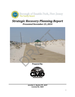 Strategic Recovery Planning Report Presented November 25, 2014