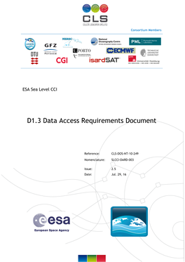 D1.3 Data Access Requirements Document