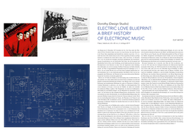 Electric Love Blueprint: a Brief History of Electronic Kunstmuseen Der Welt Auf