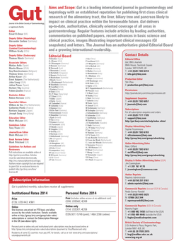 Editorial Board (Luminal Gastroenterology) William Grady (USA) and a Growing International Readership