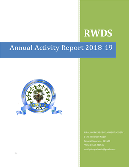 Annual Activity Report 2018-19