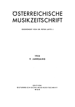 Österreichische Musikzeitschrift