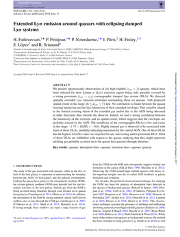 Extended Lyα Emission Around Quasars with Eclipsing Damped Lyα Systems