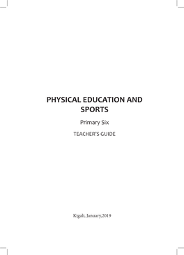 PHYSICAL EDUCATION and SPORTS Primary Six