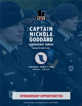 Captain Nichola Goddard Leadership Series Presented by Bennett Jones