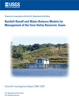 Rainfall-Runoff and Water-Balance Models for Management of the Fena Valley Reservoir, Guam