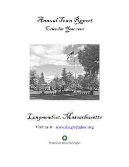 Annual Town Report Calendar Year 2002