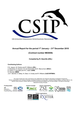 Annual Report for the Period 1St January – 31St December 2018