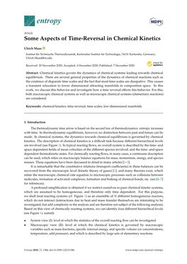 Some Aspects of Time-Reversal in Chemical Kinetics