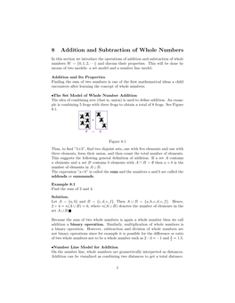8 Addition and Subtraction of Whole Numbers