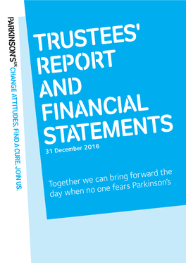 Trustees' Report and Financial Statements 2016