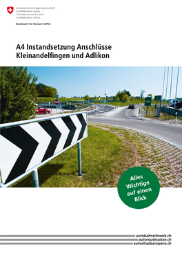 A4 Instandsetzung Anschlüsse Kleinandelfingen Und Adlikon