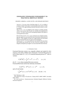 Stochastic Integration with Respect to Fractional Brownian Motion