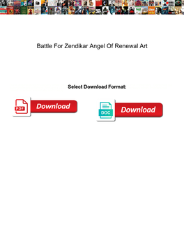 Battle for Zendikar Angel of Renewal Art