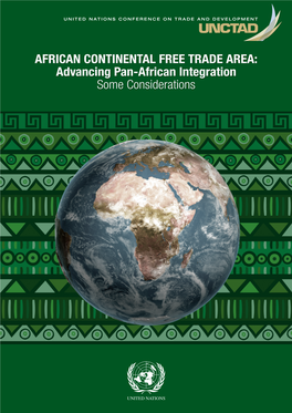 African Continental Free Trade Area: Advancing Pan-African Integration. Some Considerations