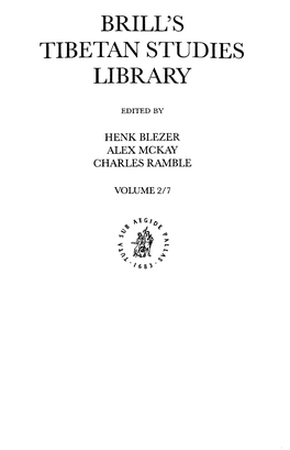 Brill's Tibetan Studies Library