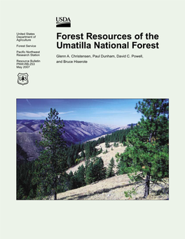 Forest Resources of the Umatilla National Forest