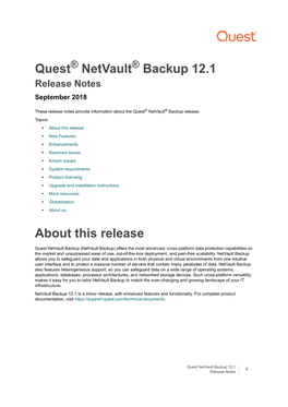 Netvault Backup