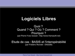 Logiciels Libres