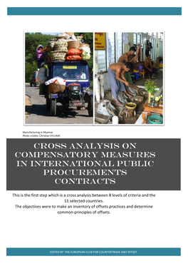 Cross Analysis on Compensatory Measures in International Public Procurements Contracts