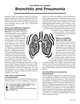 Bronchitis and Pneumonia