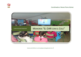 Memoria “El Oar Con El Cole”