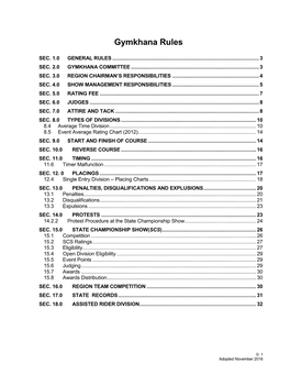 Gymkhana Rules.Pdf