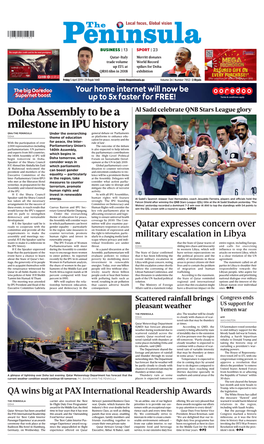 Doha Assembly to Be a Milestone in IPU History