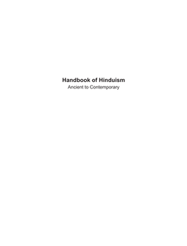 Handbook of Hinduism Ancient to Contemporary Books on the Related Theme by the Same Author