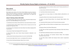 Weekly Update Human Rights in Indonesia – 27-10-2014