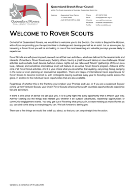 Rover Scouts