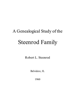 Steenrod Family