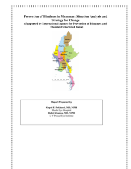 Prevention of Blindness in Myanmar: Situation Analysis and Strategy For