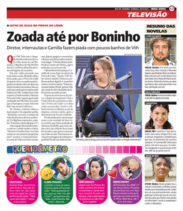 Zoada Até Por Boninho a VIDA DA GENTE Diretor, Internautas E Camilla Fazem Piada Com Poucos Banhos De Viih