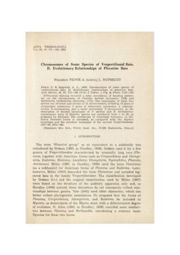 Chromosomes of Some Species of Vespertilionid Bats. II. Evolutionary Relationships of Plecotine Bats