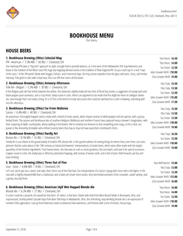 BOOKHOUSE MENU Our Menu