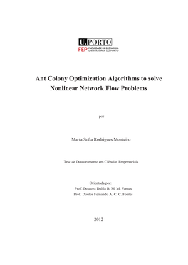 Ant Colony Optimization Algorithms to Solve Nonlinear Network Flow Problems