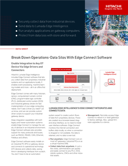 Break Down Operations-Data Silos with Edge Connect Software